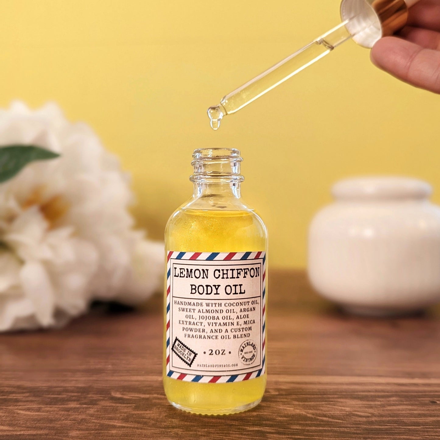 Lemon Chiffon Body Oil - Mainland Vintage LLC.