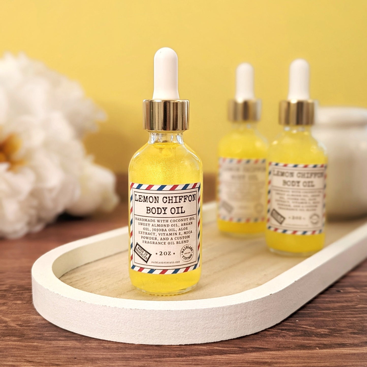 Lemon Chiffon Body Oil - Mainland Vintage LLC.