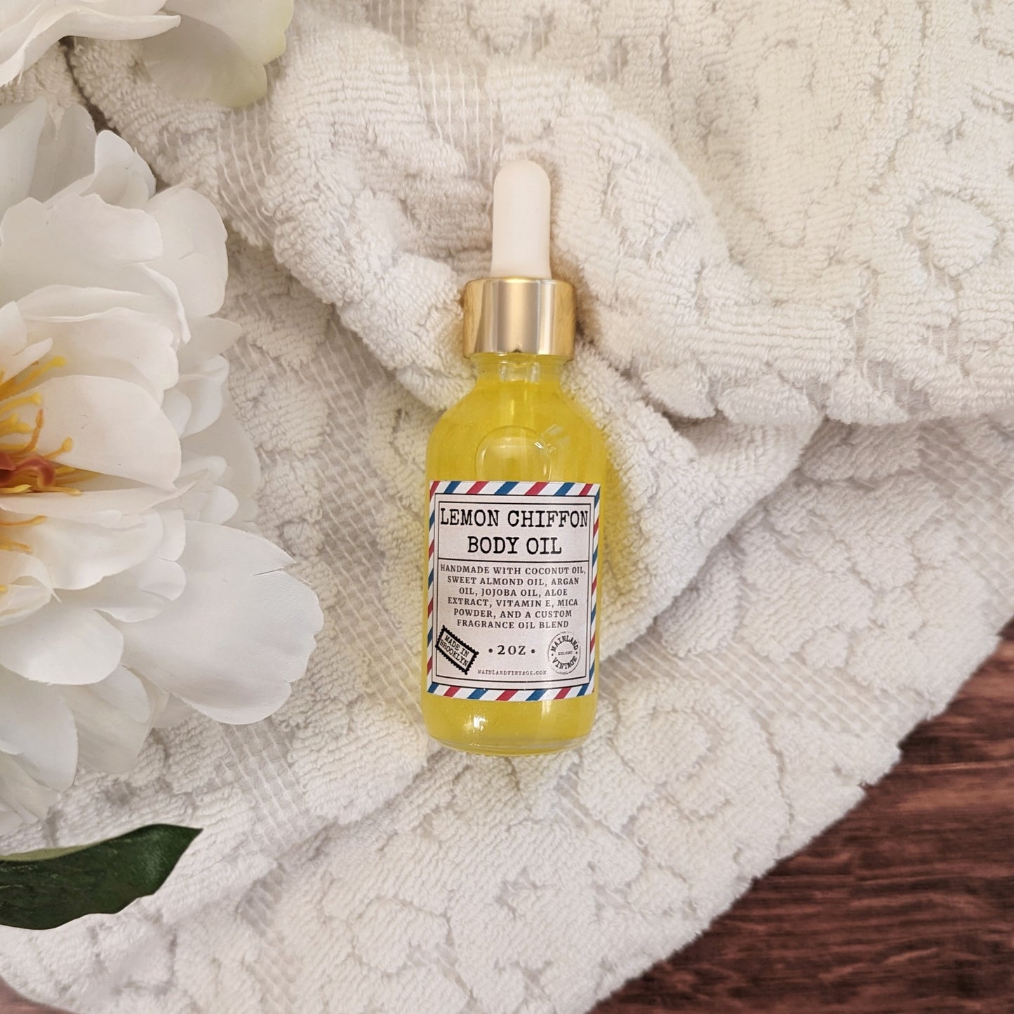 Lemon Chiffon Body Oil - Mainland Vintage LLC.