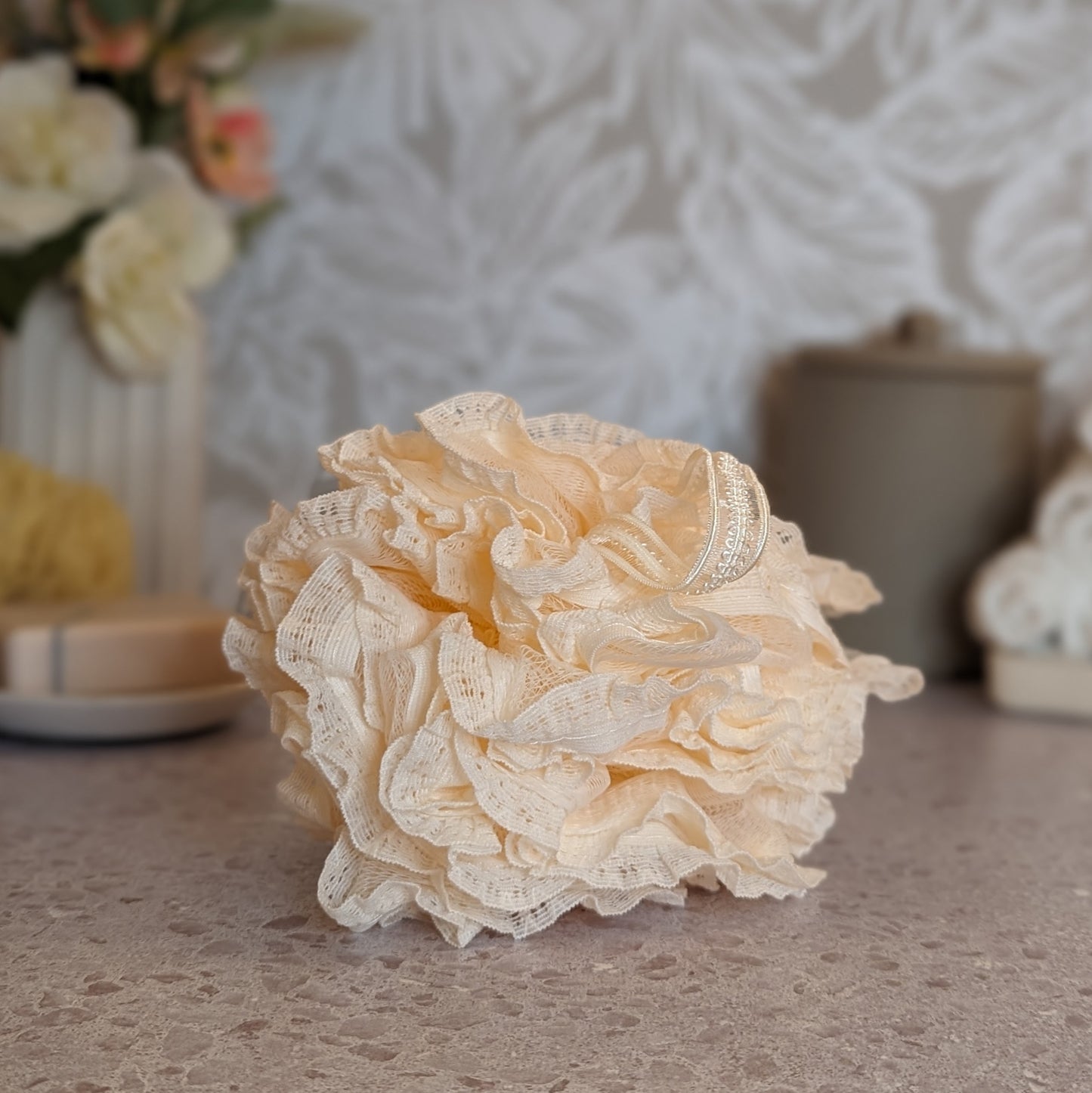 Lace Bath Pouf