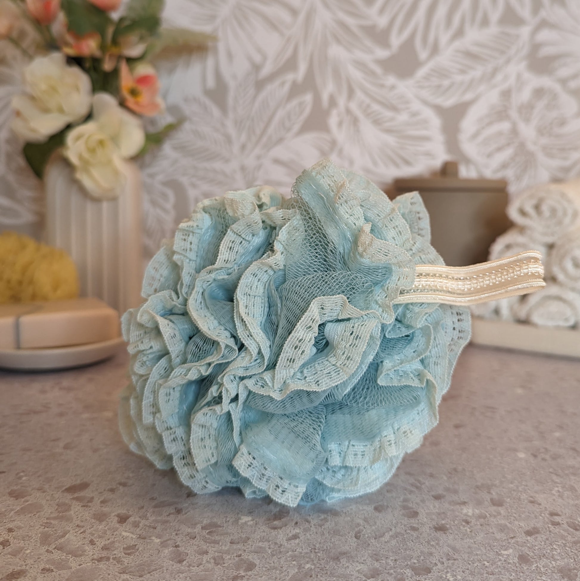 Lace Bath Pouf - Mainland Vintage LLC.