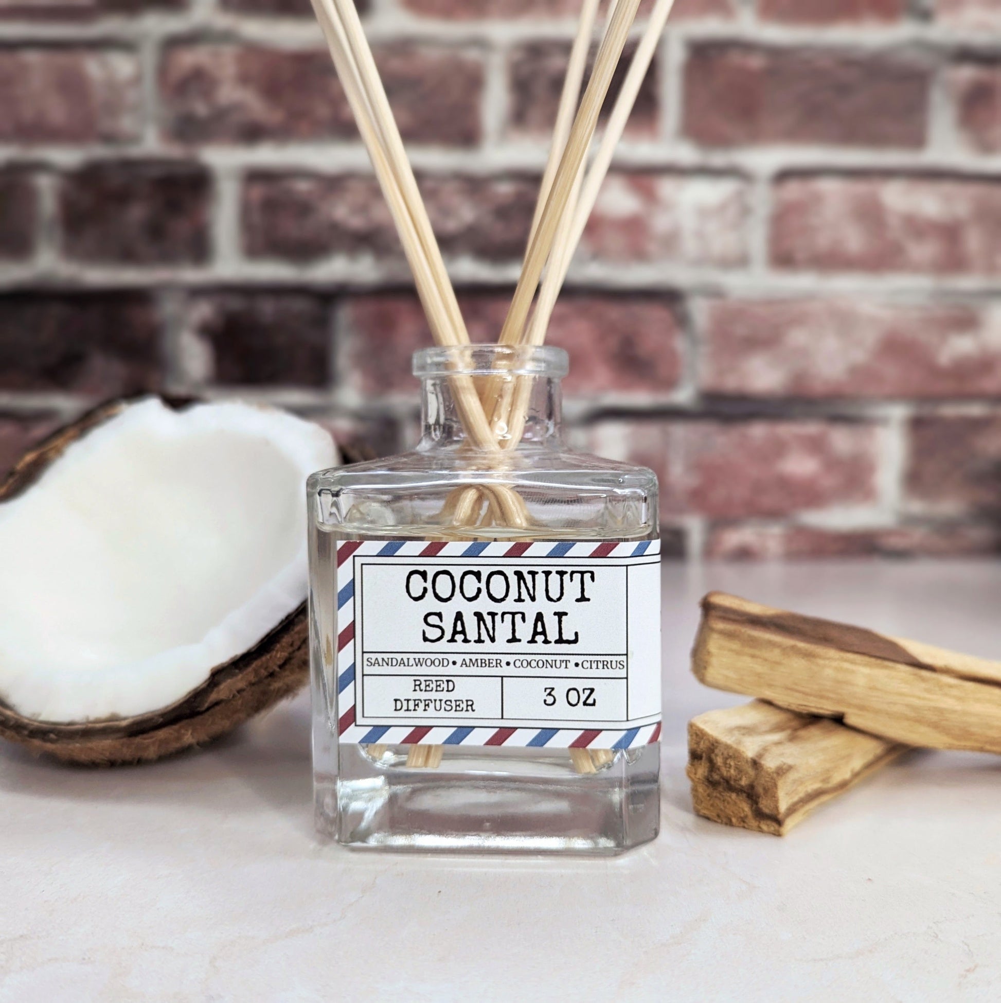 Coconut Santal Reed Diffuser - Mainland Vintage LLC.