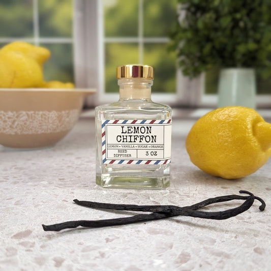 Lemon Chiffon Reed Diffuser - Mainland Vintage LLC.