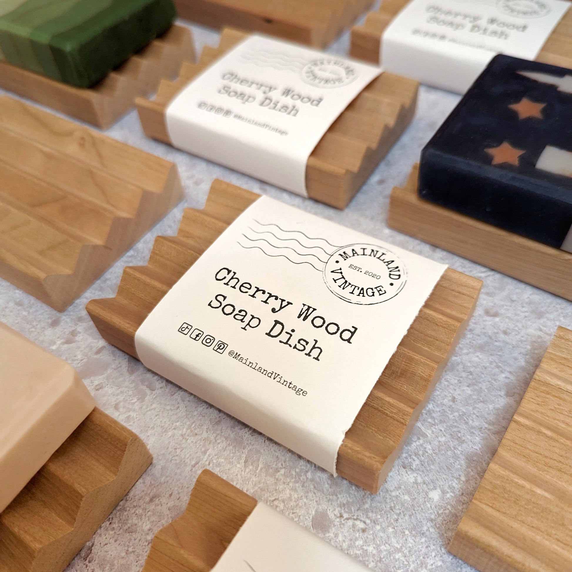 Wooden Soap Dish - Mainland Vintage LLC.