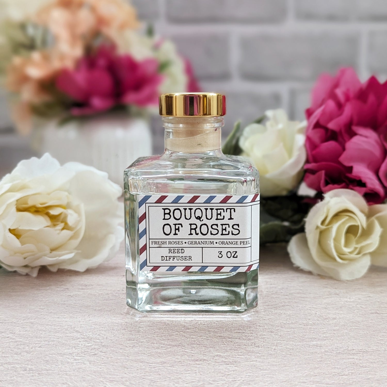 Bouquet of Roses Reed Diffuser - Mainland Vintage LLC.