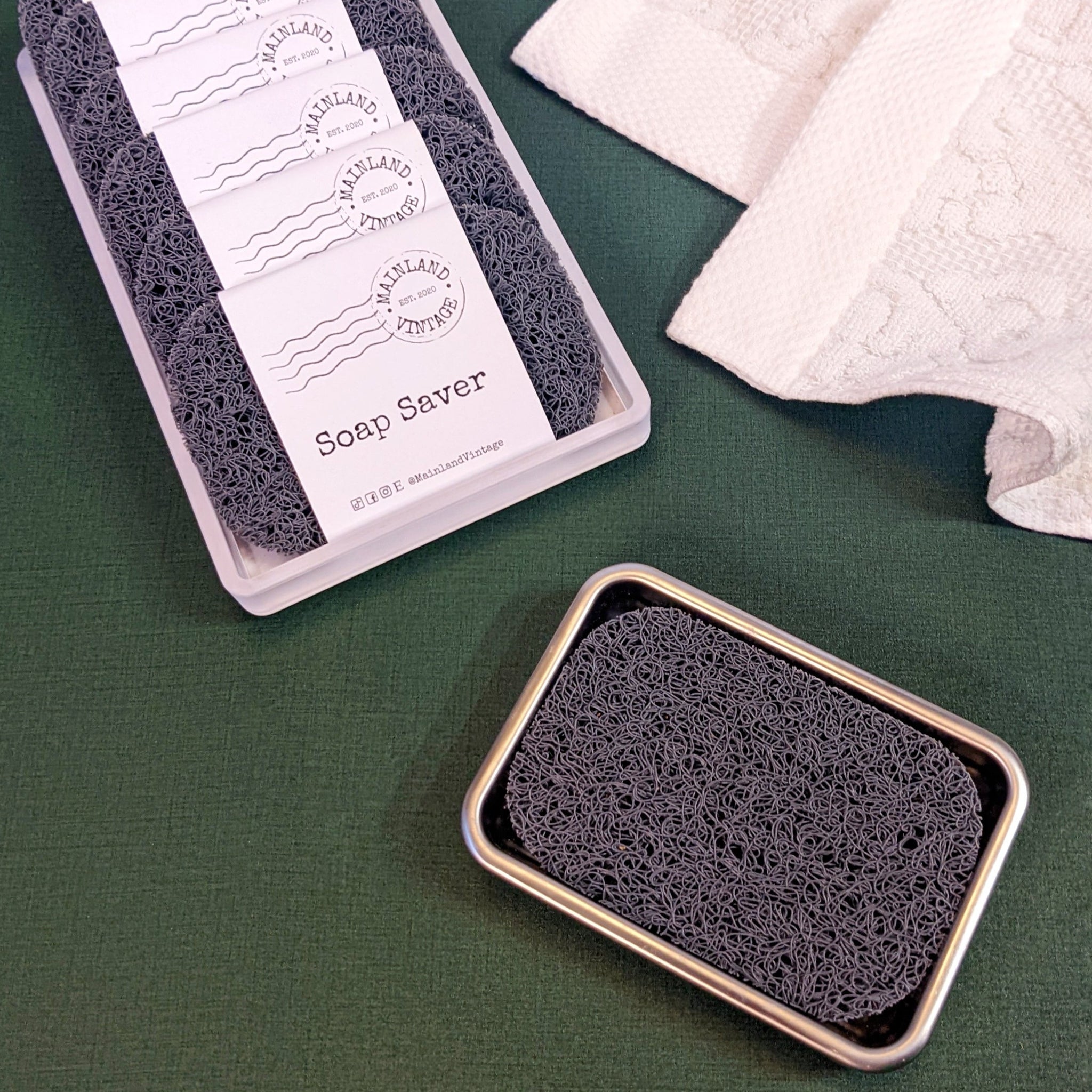 Bioplastic Soap Saver Beige