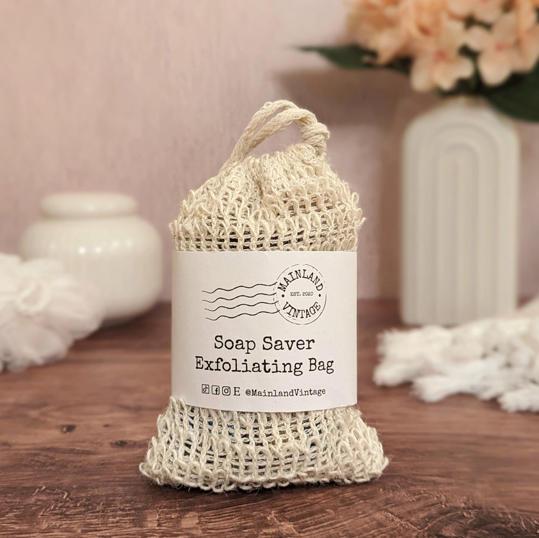 Exfoliating Drawstring Soap Bag - Mainland Vintage