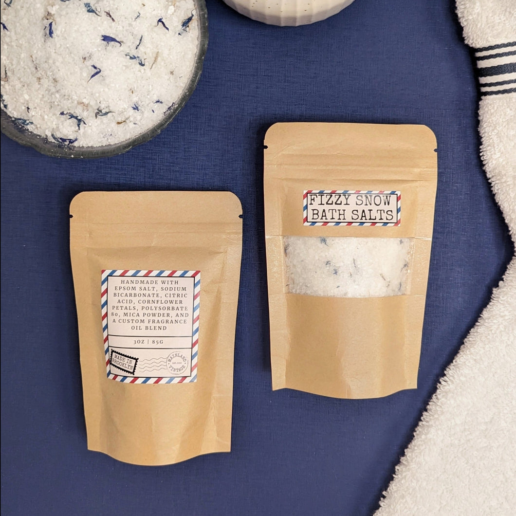 Fizzy Snow Bath Salts - Mainland Vintage